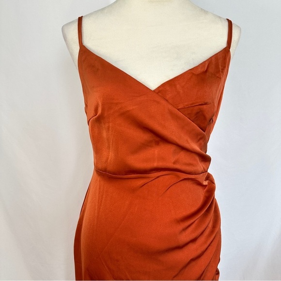 Women’s‎ Dress Maxi Cocktail Slit Spaghetti Straps Elegant Evening Dress Medium - Picture 3 of 13